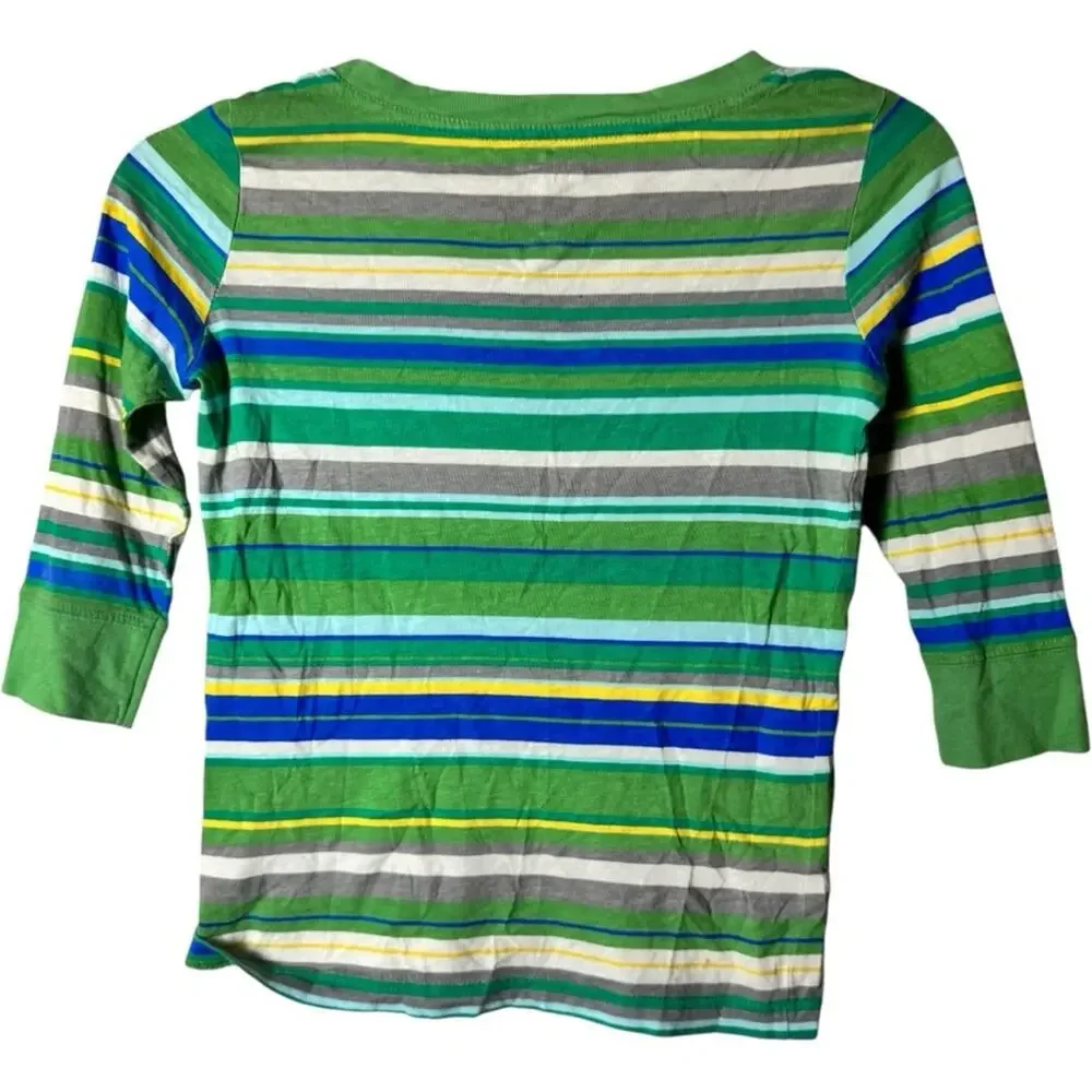 Old Navy Girls Multicolor Striped Henley Sz M